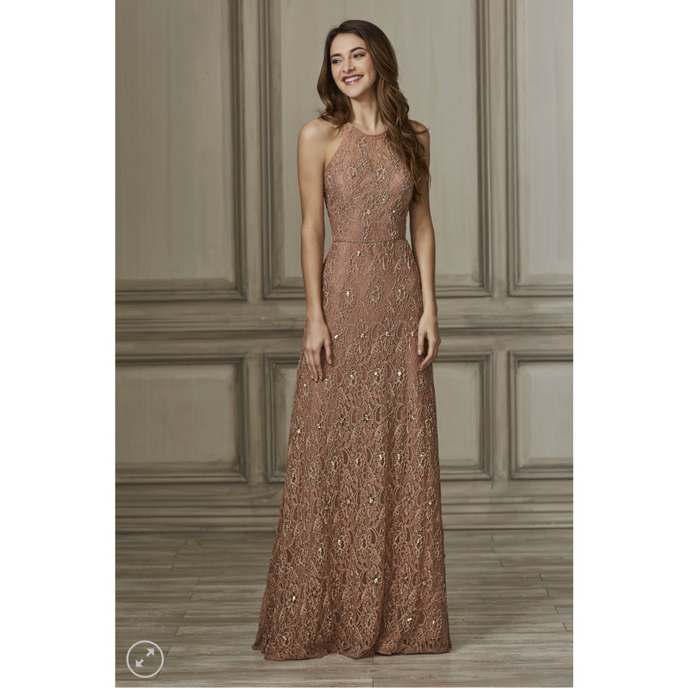 16 XL 1X 1XL Adrianna Papell Beaded lace pink formal maxi prom MOTB dress boho